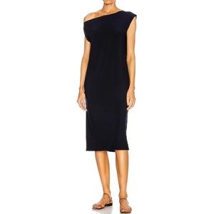 Norma Kamali Black Drop Shoulder Dress Size Medium